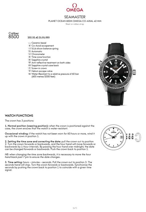 manual omega seamaster|omega seamaster instructions.